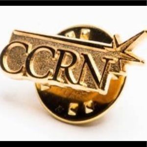 CCRN pin, AACN, critical care registered nurse, ICU award,collectibles, gold rn
